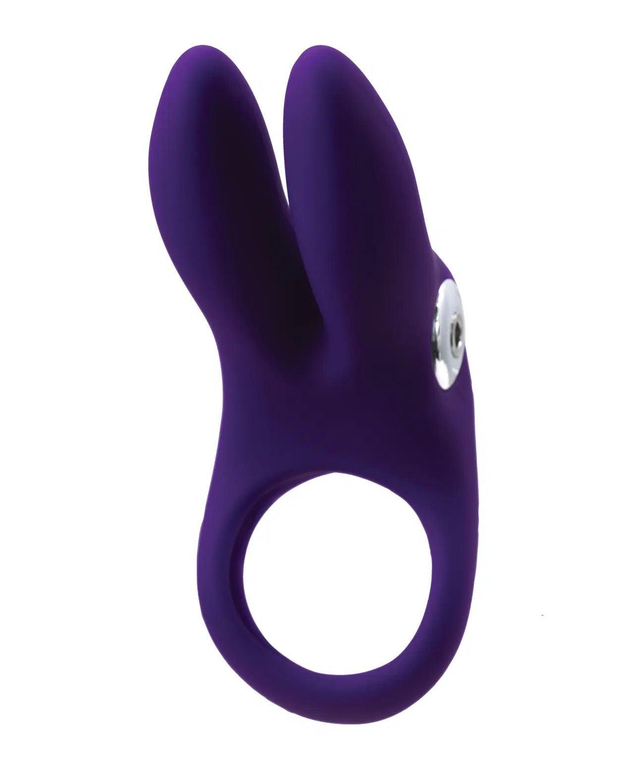 Sexy Bunny Rechargeable Ring - Deep Purple - Love It Wet