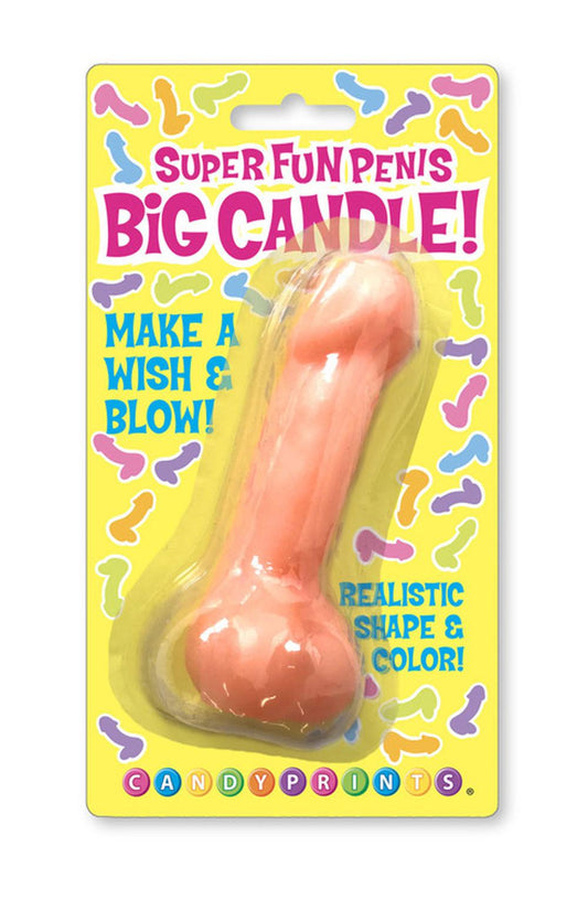 Super Fun Big Penis Candle - Pink - Love It Wet