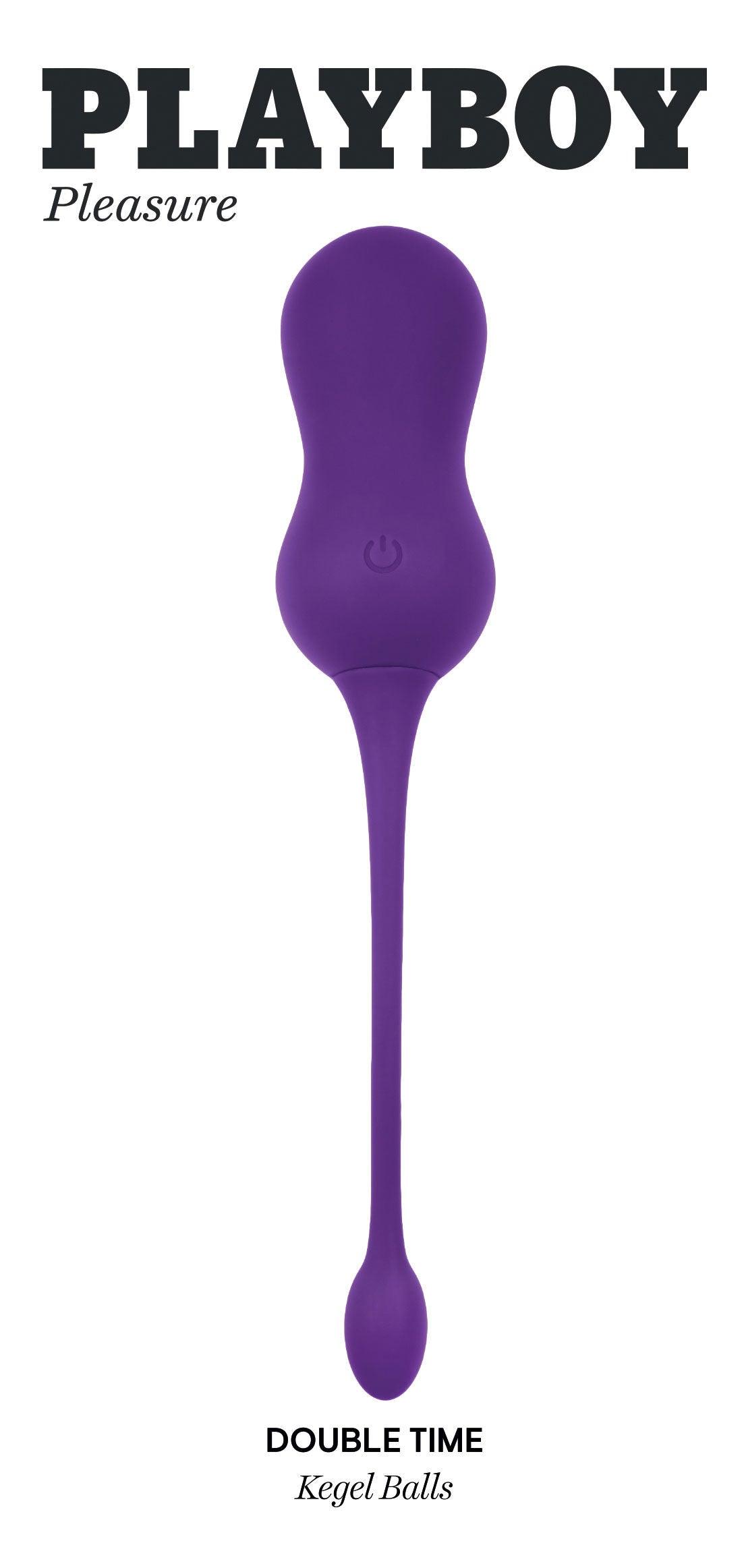 Playboy Pleasure - Double Time - Kegel Balls - Dark Purple - Love It Wet