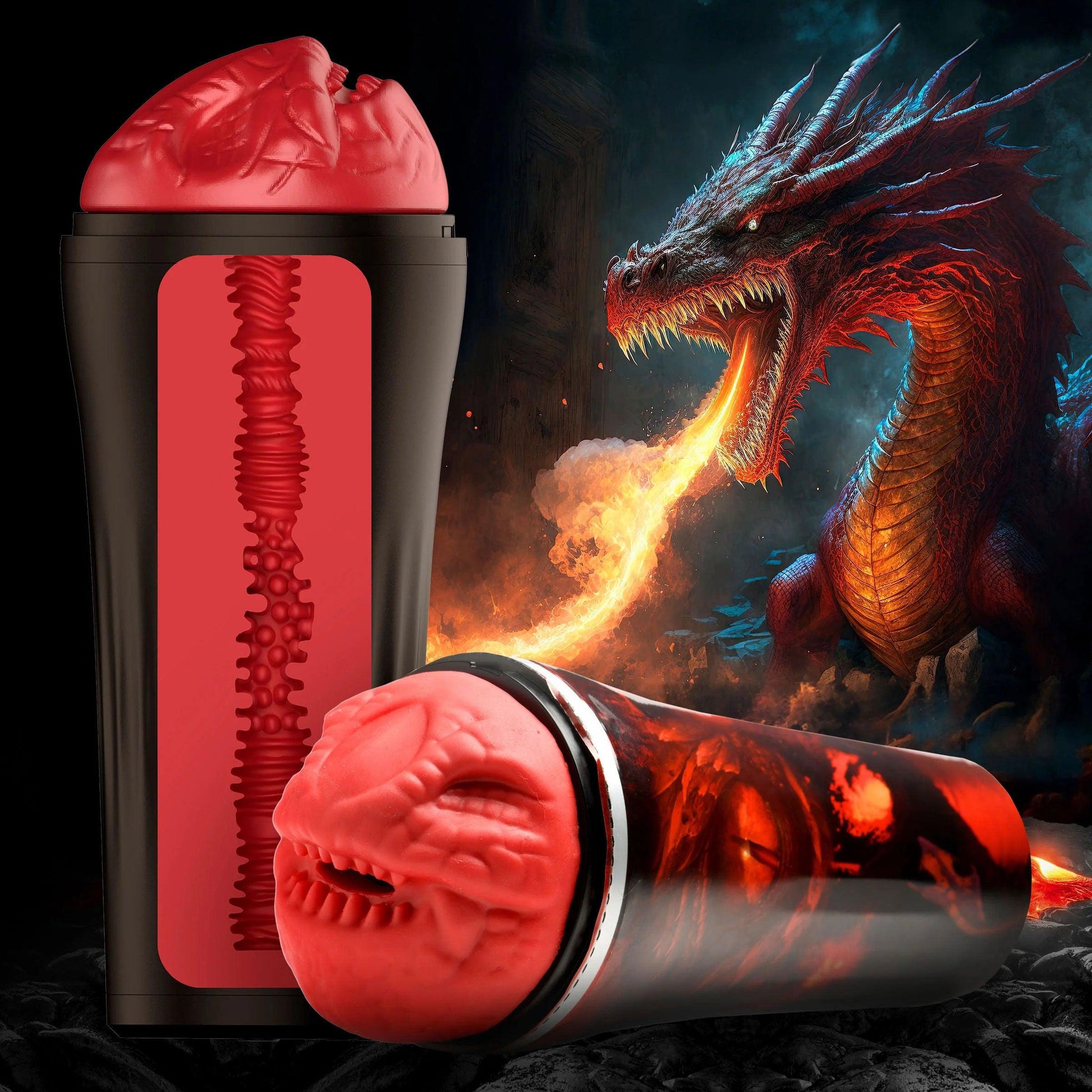 Dragon Snatch Dragon Stroker - Red - Love It Wet