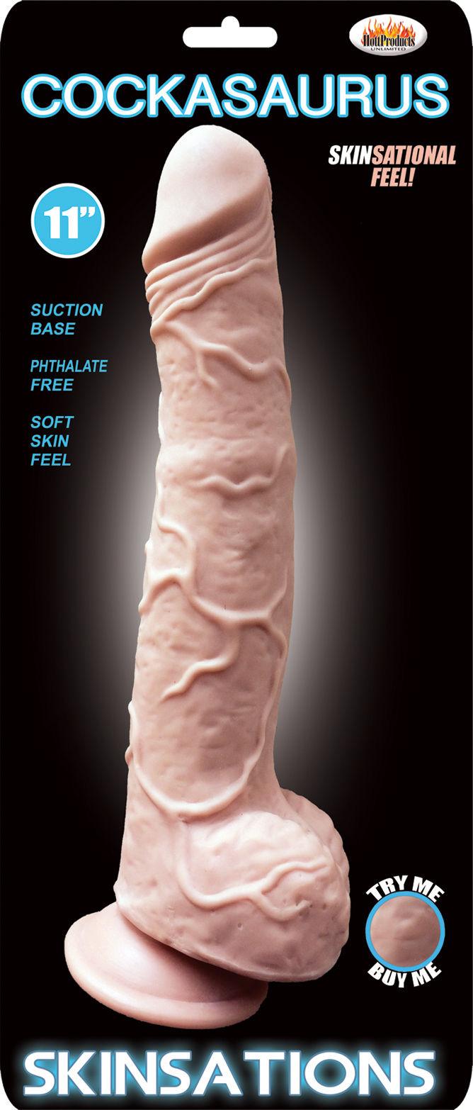 Skinsations Cockasaurus 11 Inch Dildo - Love It Wet