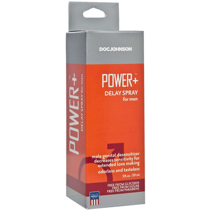 Power Plus Delay Spray for Men - 2 Fl. Oz. - Boxed - Love It Wet