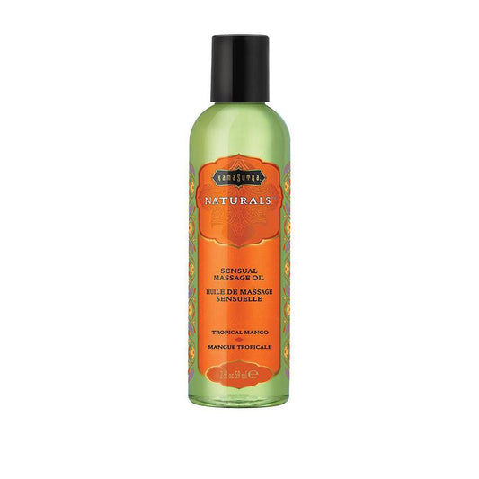 Naturals Massage Oil - Tropical Mango - 2 Fl Oz (59 ml) - Love It Wet