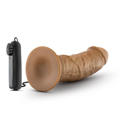 Dr. Skin - Dr. Joe - 8 Inch Vibrating Cock With Suction Cup - Mocha - Love It Wet