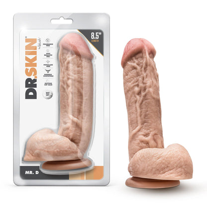 Dr. Skin - Mr. D - 8.5 Inch Dildo With Balls - Beige - Love It Wet