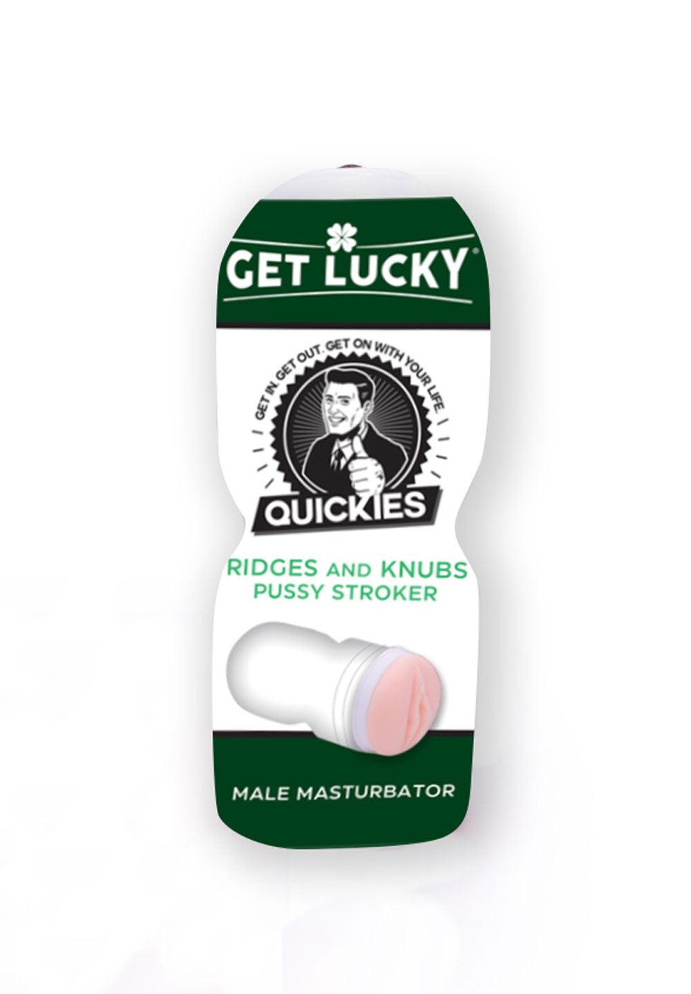 Get Lucky Quickies Ridges and Knubs Pussy Stroker - Love It Wet