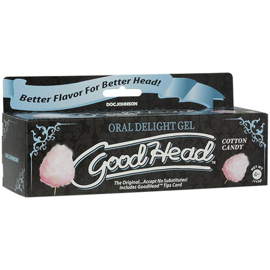 Goodhead - Oral Delight Gel - 4 Oz Tube - Cotton Candy - Love It Wet