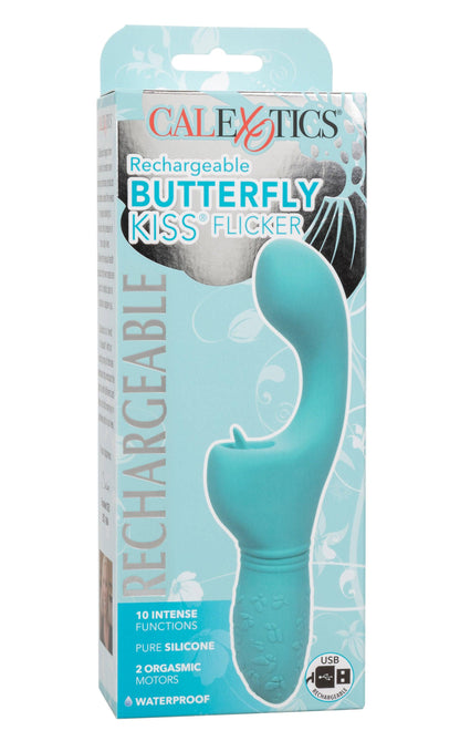 Rechargeable Butterfly Kiss Flicker - Blue - Love It Wet