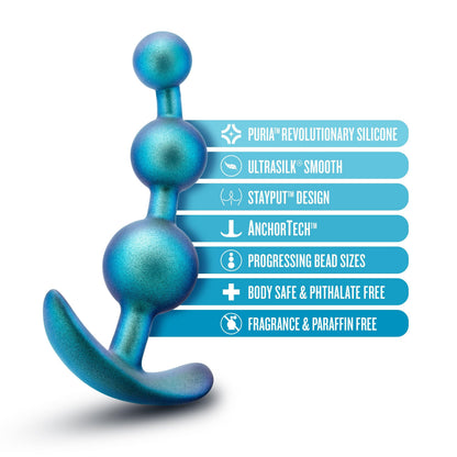 Anal Adventures Matrix - Gamma Plug - Neptune Teal - Love It Wet