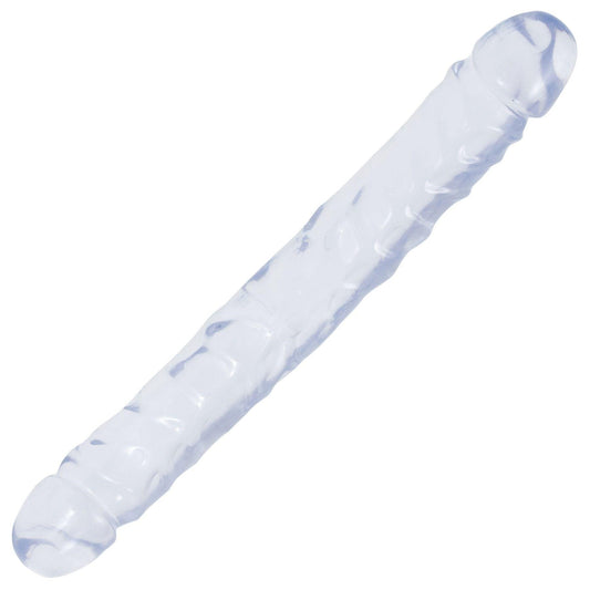 Crystal Jellies Jr Double Dong 12 Inch - Clear - Love It Wet