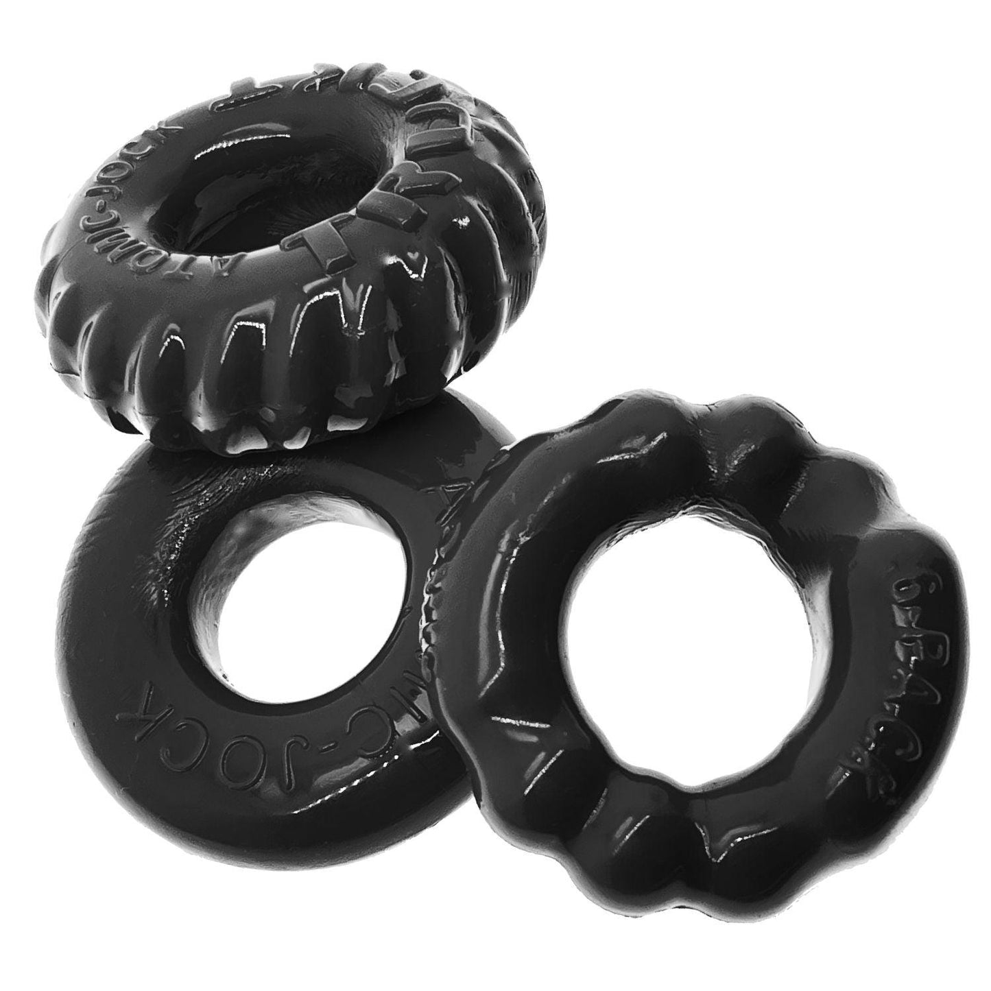 Bonemaker 3-Pack Boner Rings - Black - Love It Wet