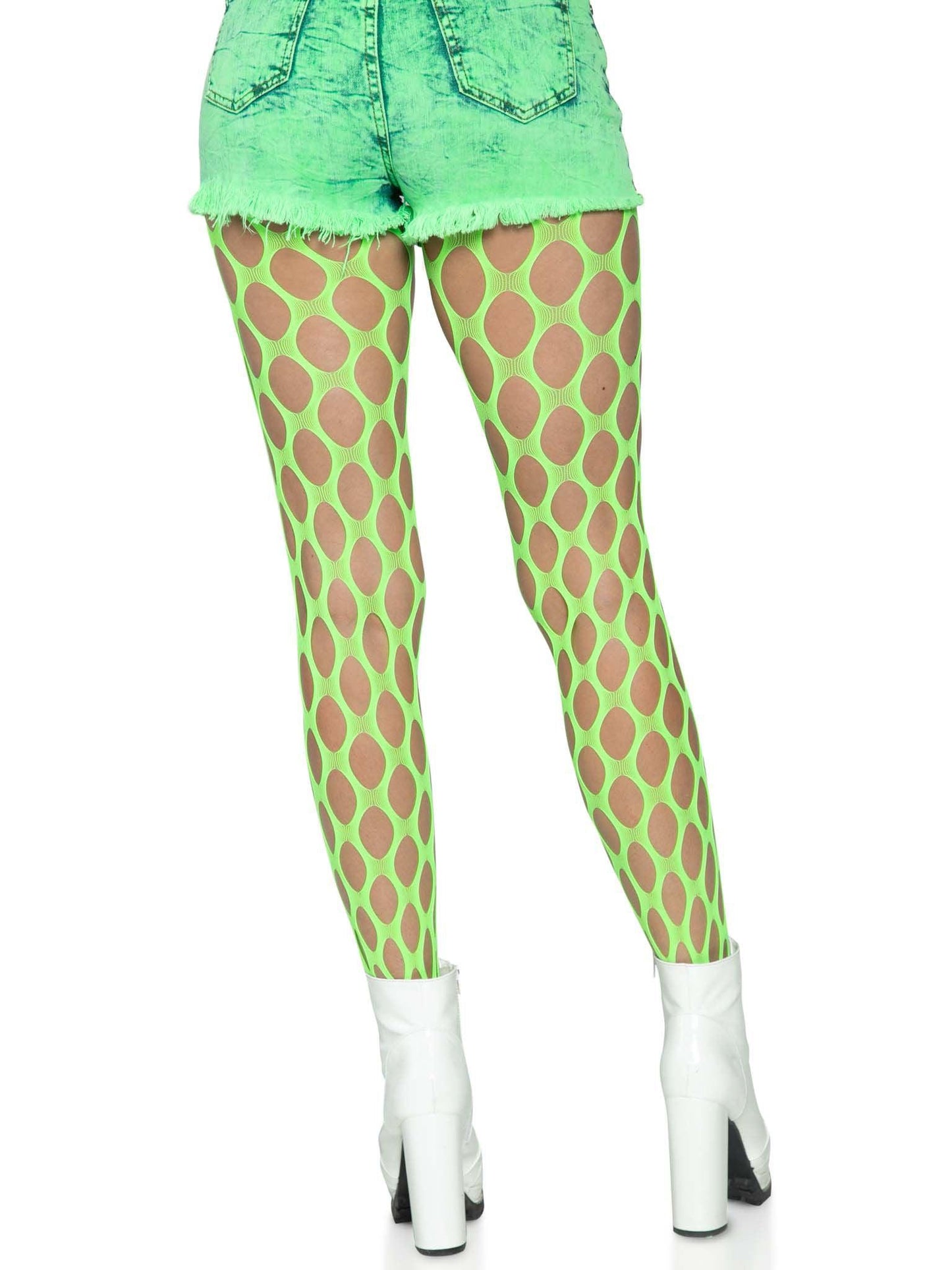 Jumbo Pothole Net Tights - Neon Blue - One Size - Love It Wet