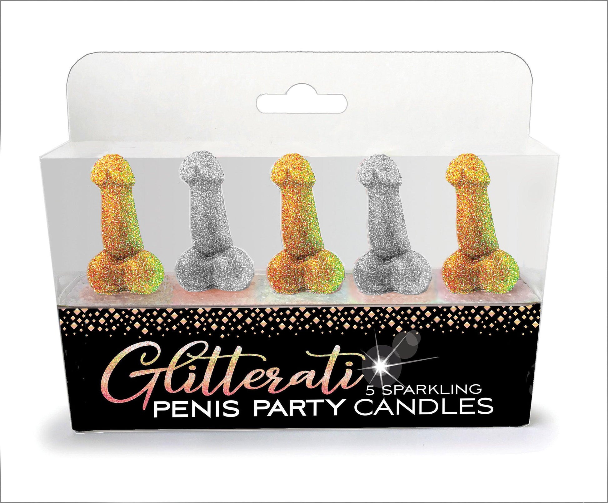 Glitterati Penis Party Candles - Love It Wet