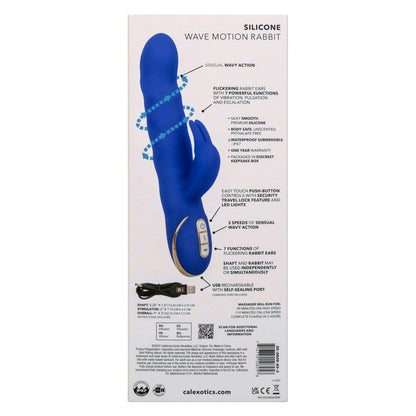 Jack Rabbit Signature Silicone Wave Motion Rabbit - Blue - Love It Wet