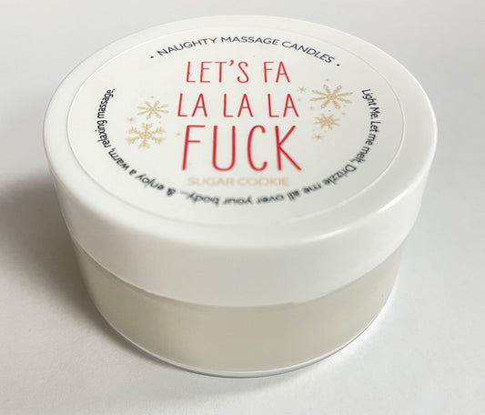 Let's Fa La La La Fuck Massage Candle - Sugar Cookie 1.7 Oz - Love It Wet