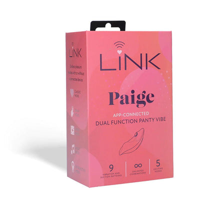 Link Paige - App Connected Dual Function Panty Vibe - Purple - Love It Wet