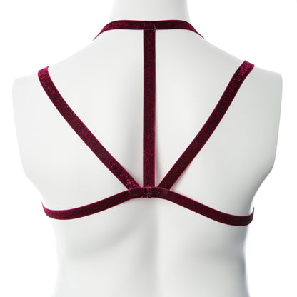 Gender Fluid Sugar Coated Harness - Large/xxlarge - Raspberry - Love It Wet