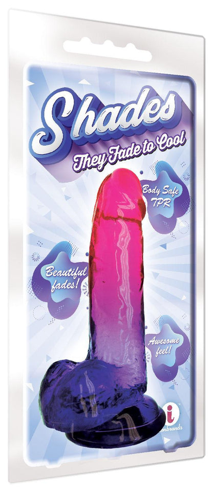 Shades - 8 Inch Gradient Dong - Pink and Plum - Love It Wet