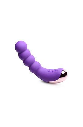 Silicone Beaded Vibrator - Violet - Love It Wet