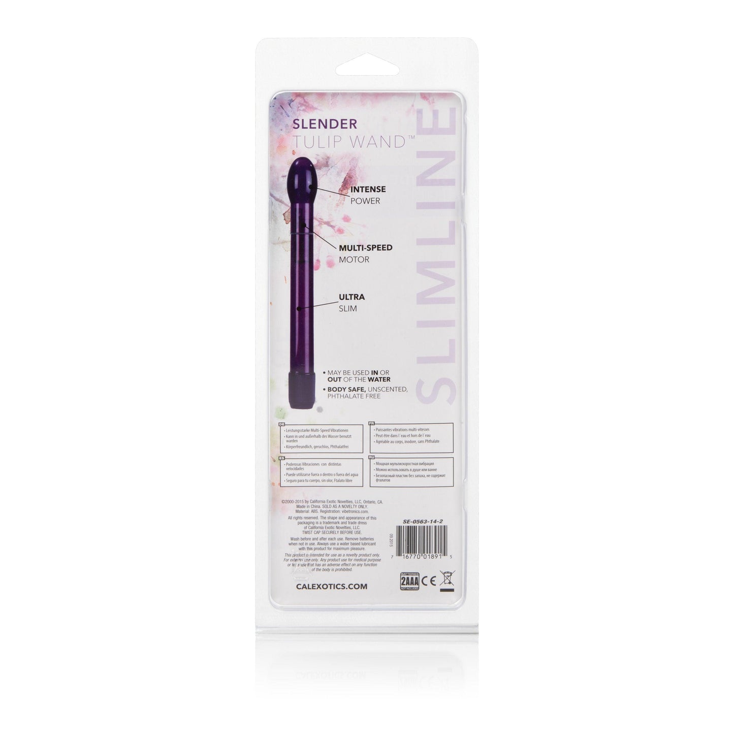 Slender Tulip Wand Cobalt - Love It Wet