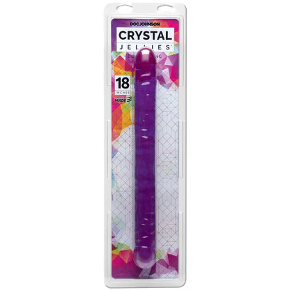 Crystal Jellies 18 Inch Double Dong - Clear - Love It Wet