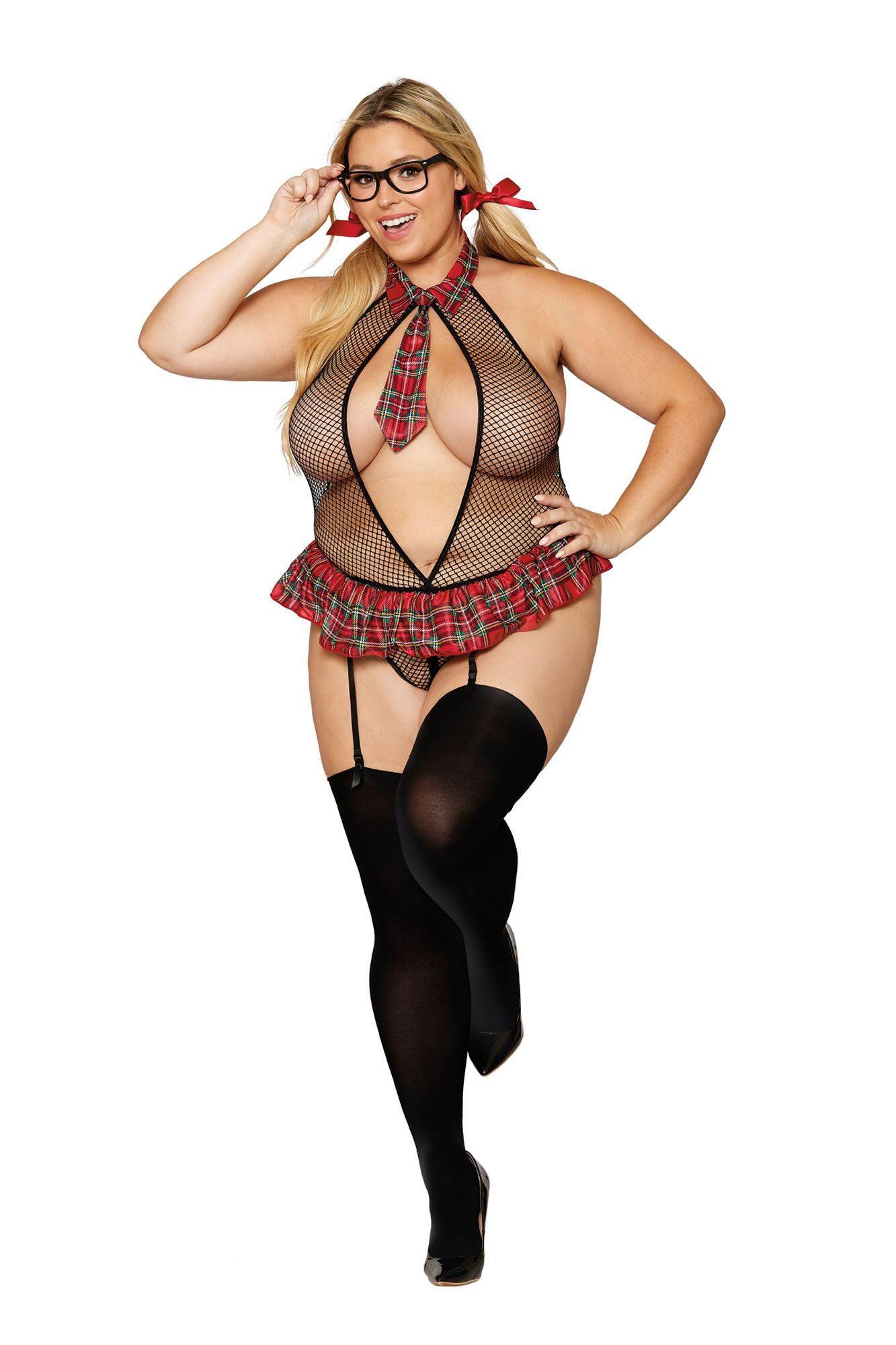 School Girl Fantasy - Queen Size - Black/red - Love It Wet