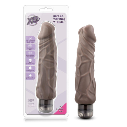 X5 Plus - Hard on Vibrating 9 Inch Dildo - Natural - Love It Wet