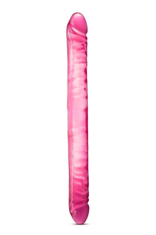 B Yours 18 Inch Double Dildo - Pink - Love It Wet