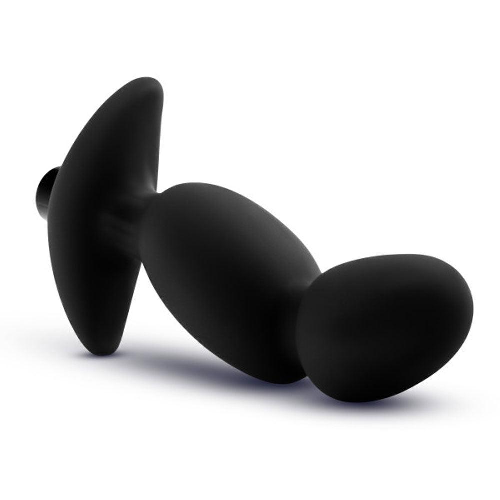 Anal Adventures- Platinum - Silicone Vibrating Prostate Massager 04-Black - Love It Wet