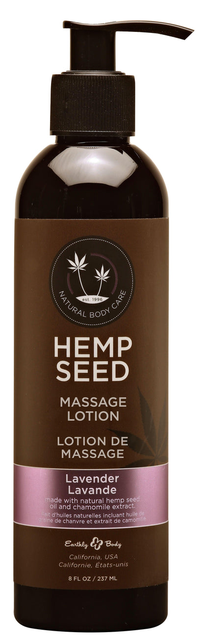 Hemp Seed Massage Lotion - Lavender - 8 Fl. Oz. / 237ml - Love It Wet