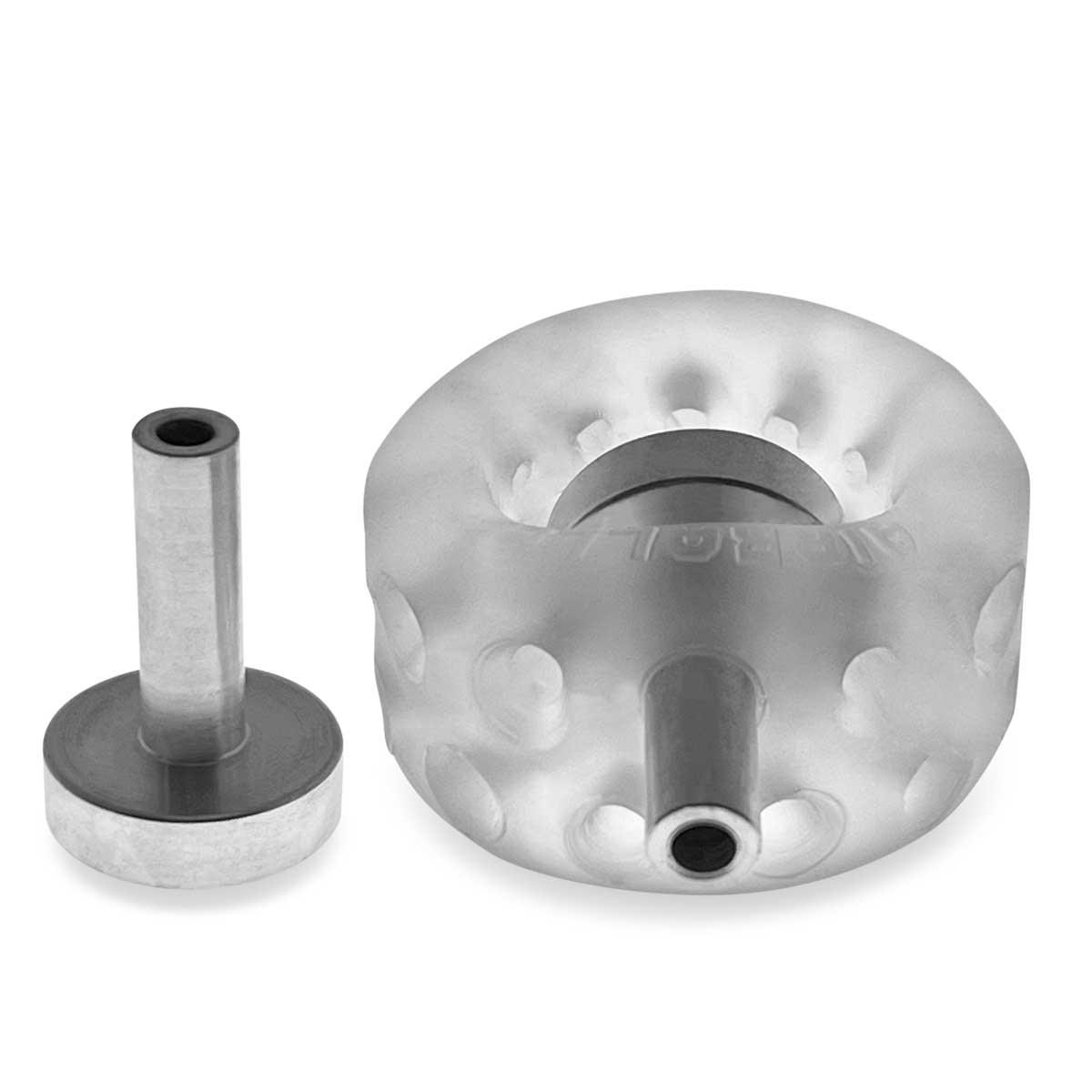 Airballs Electro Air-Lite Ballstretcher With Two 4mm Electro Contact - Clear Ice - Love It Wet