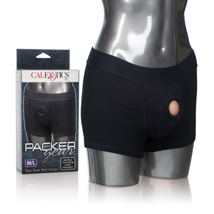 Packer Gear Boxer Brief Harness - Medium/large - Black - Love It Wet