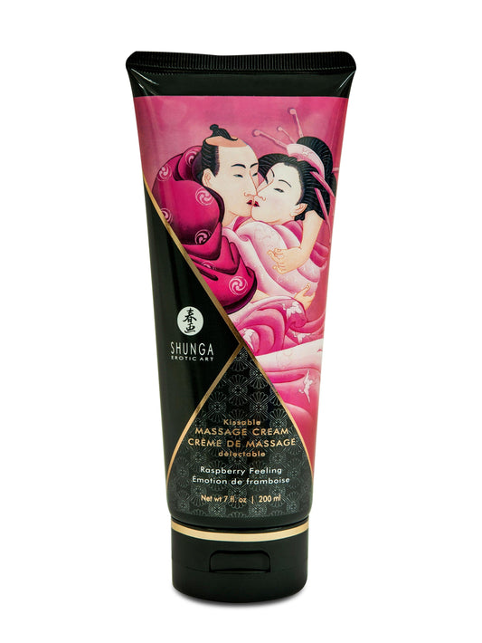 Kissable Massage Cream - Raspberry Feeling - 7 Fl. Oz. / 200 ml - Love It Wet