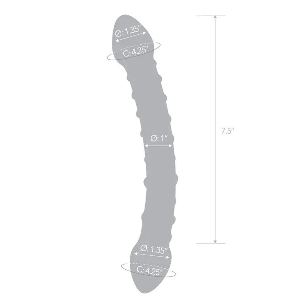 Double Trouble Glass Dildo - Love It Wet
