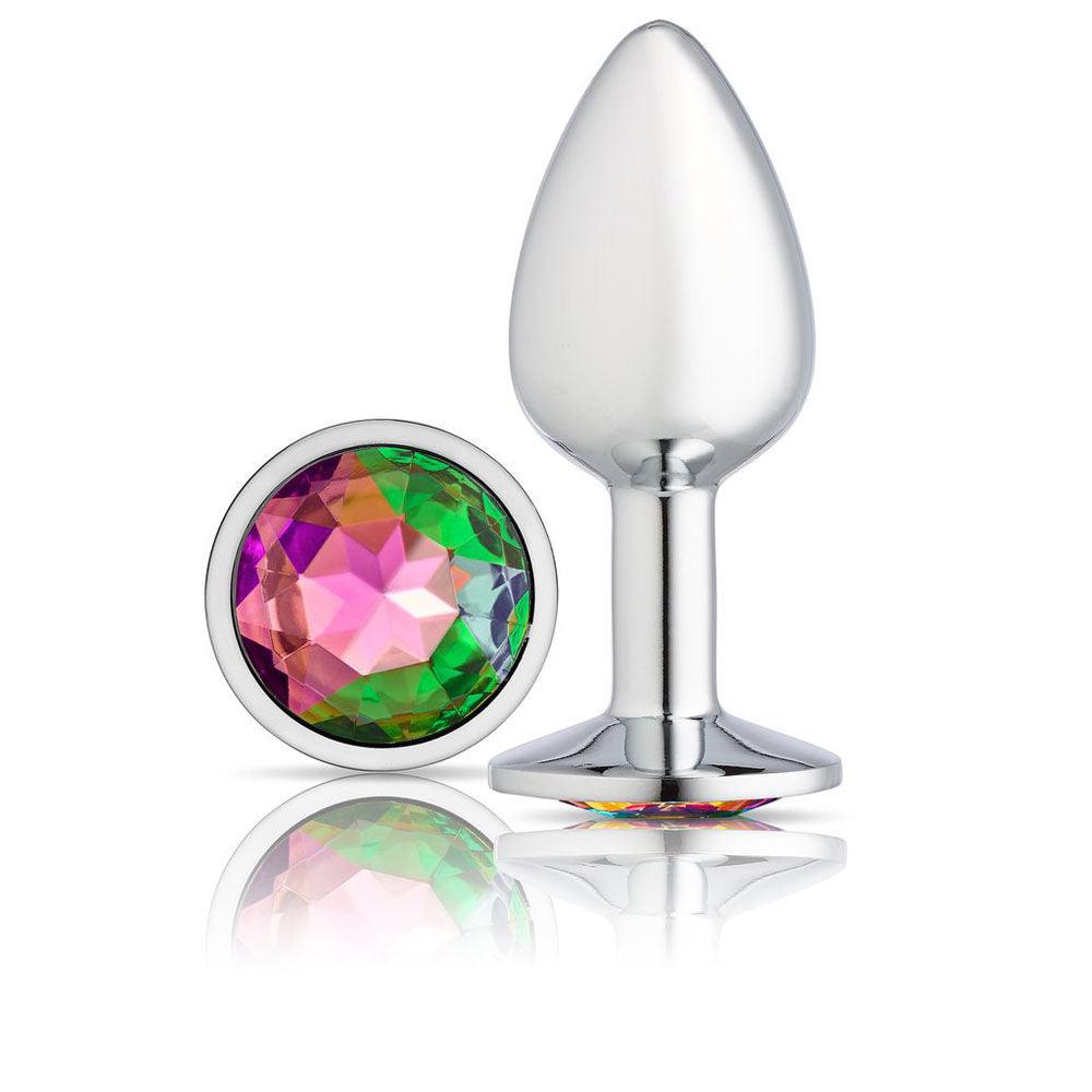 Cloud 9 Novelties Gems Jeweled Silicone Anal Plug - Large - Love It Wet