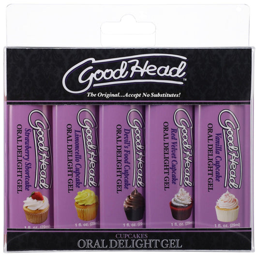 Goodhead - Oral Delight Gel - Cupcake - 5 Pack - 1 Fl. Oz. - Love It Wet