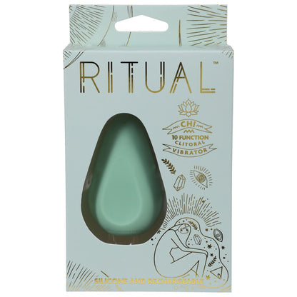 Ritual - Chi - Rechargeable Silicone Clit Vibe - Mint - Love It Wet