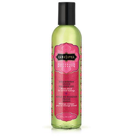 Naturals Massage Oil - Strawberry Divine 8 Fl Oz - Love It Wet