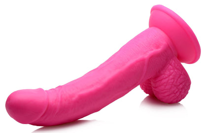 Pop Pecker 7.5 Inch Dildo With Balls - Light - Love It Wet