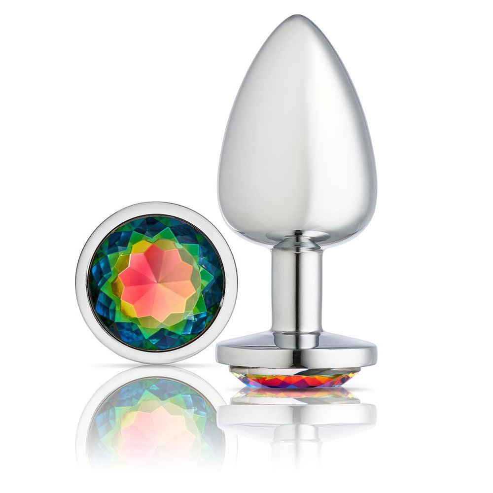 Cloud 9 Novelties Gems Jeweled Silicone Anal Plug - Large - Love It Wet