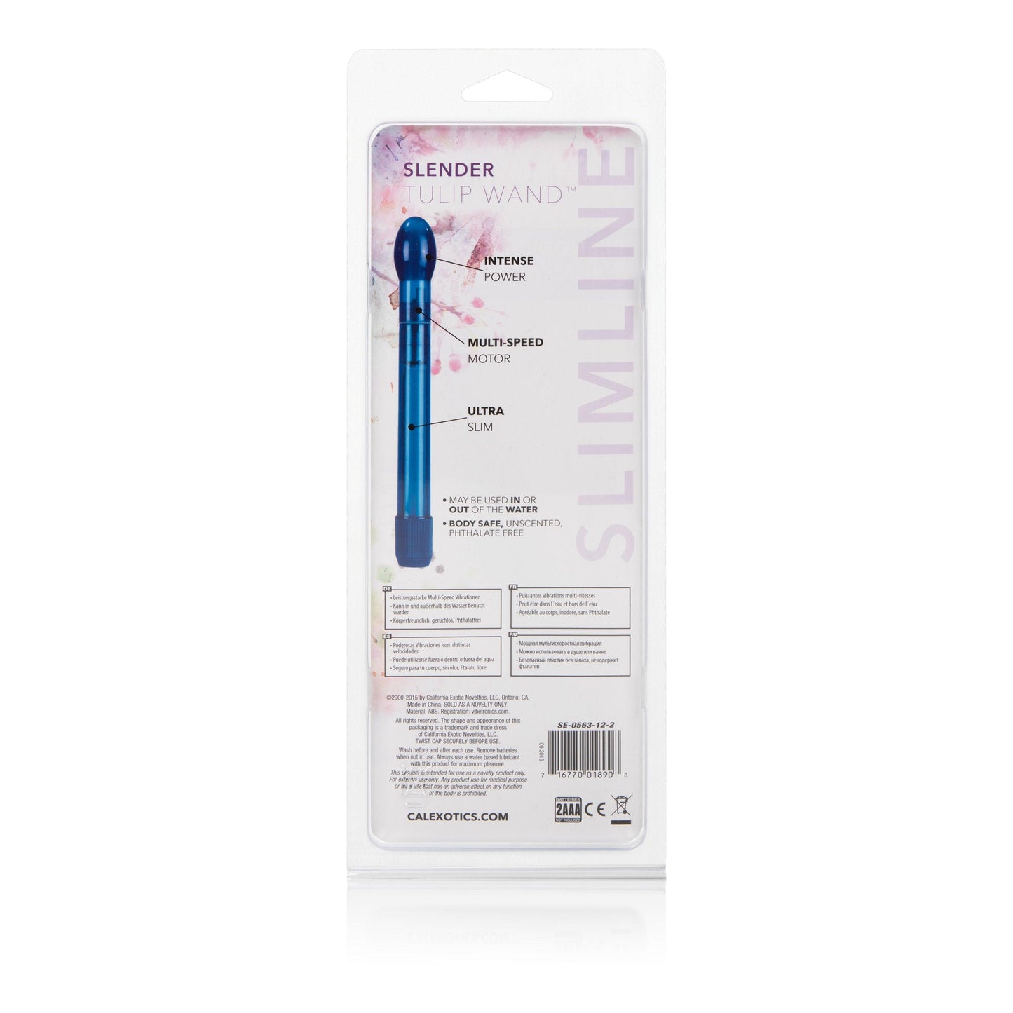 Slender Tulip Wand Cobalt - Love It Wet