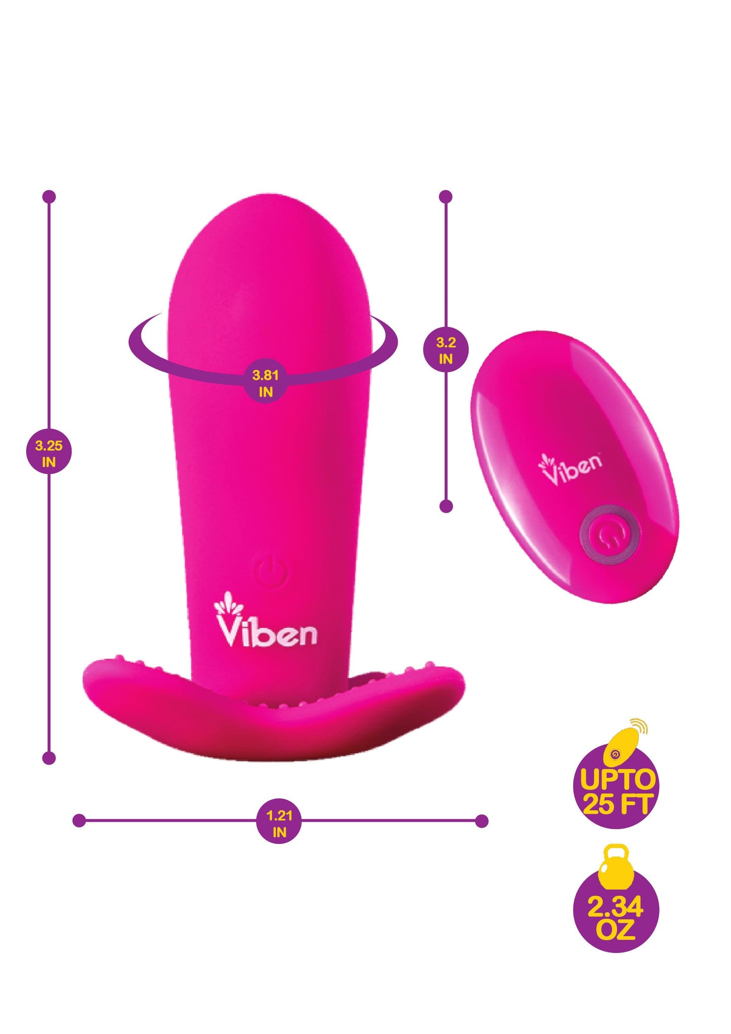 Intrigue - Hot Pink - Remote Control 10-Function Panty Vibe - Love It Wet