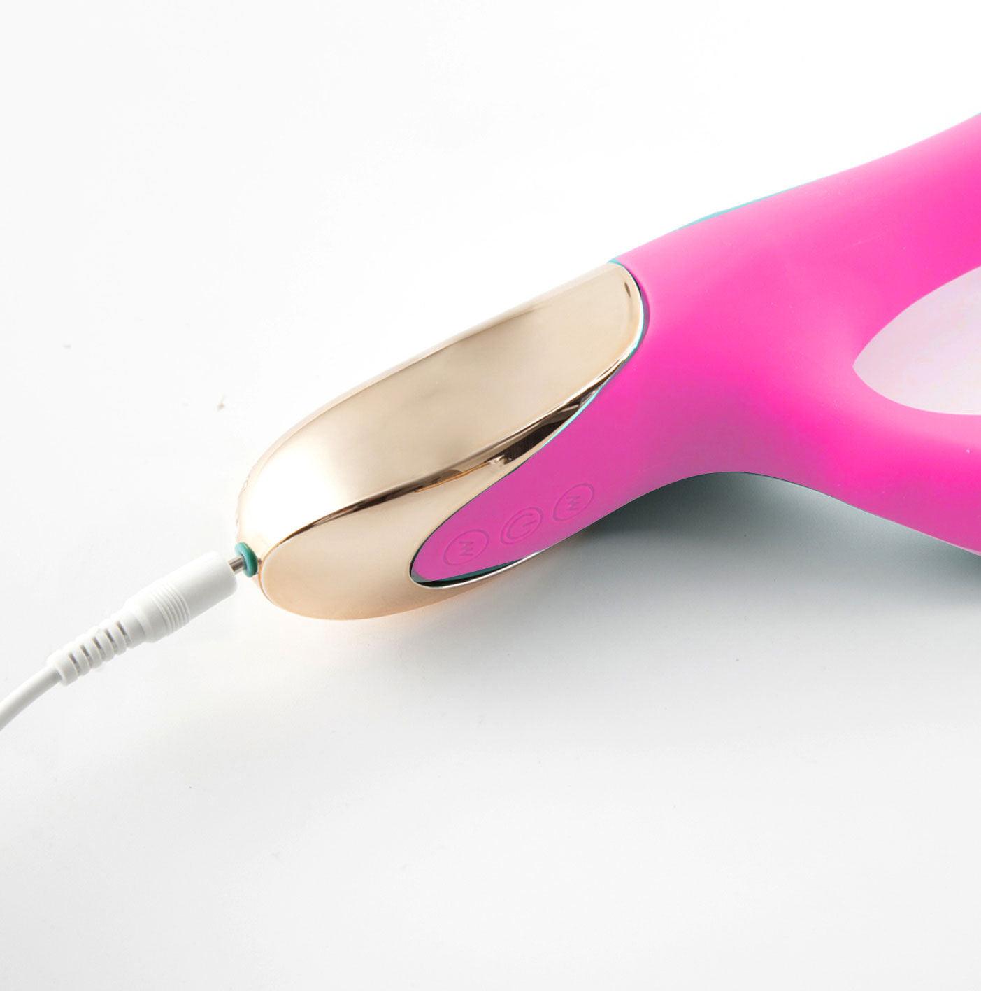 Maui 420 Series - Dual Motor G-Spot Pot Leaf - Rechargeable Vibrator - Pink - Love It Wet