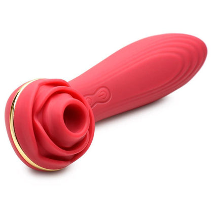 Bloomgasm Passion Petals 10x Suction Rose Vibrator - Red - Love It Wet