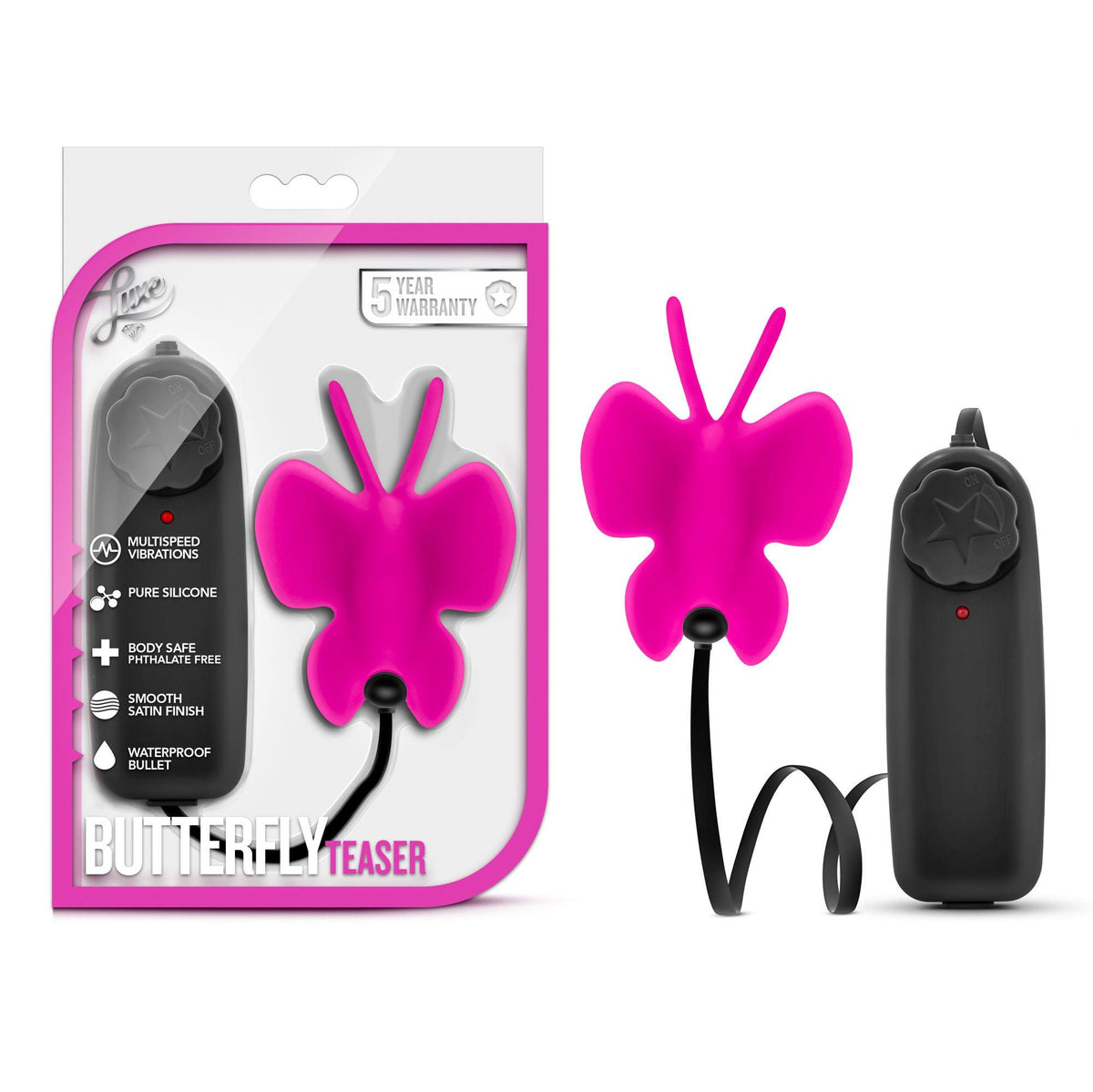 Luxe- Butterfly Teaser - Fuschia - Love It Wet