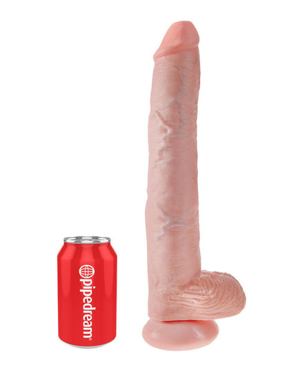 King Cock 14 Inch Cock With Balls - Light - Love It Wet