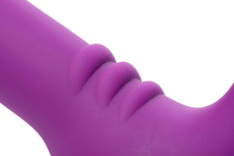 Royal Revolver Vibrating Strapless Strap- on Dildo - Purple - Love It Wet