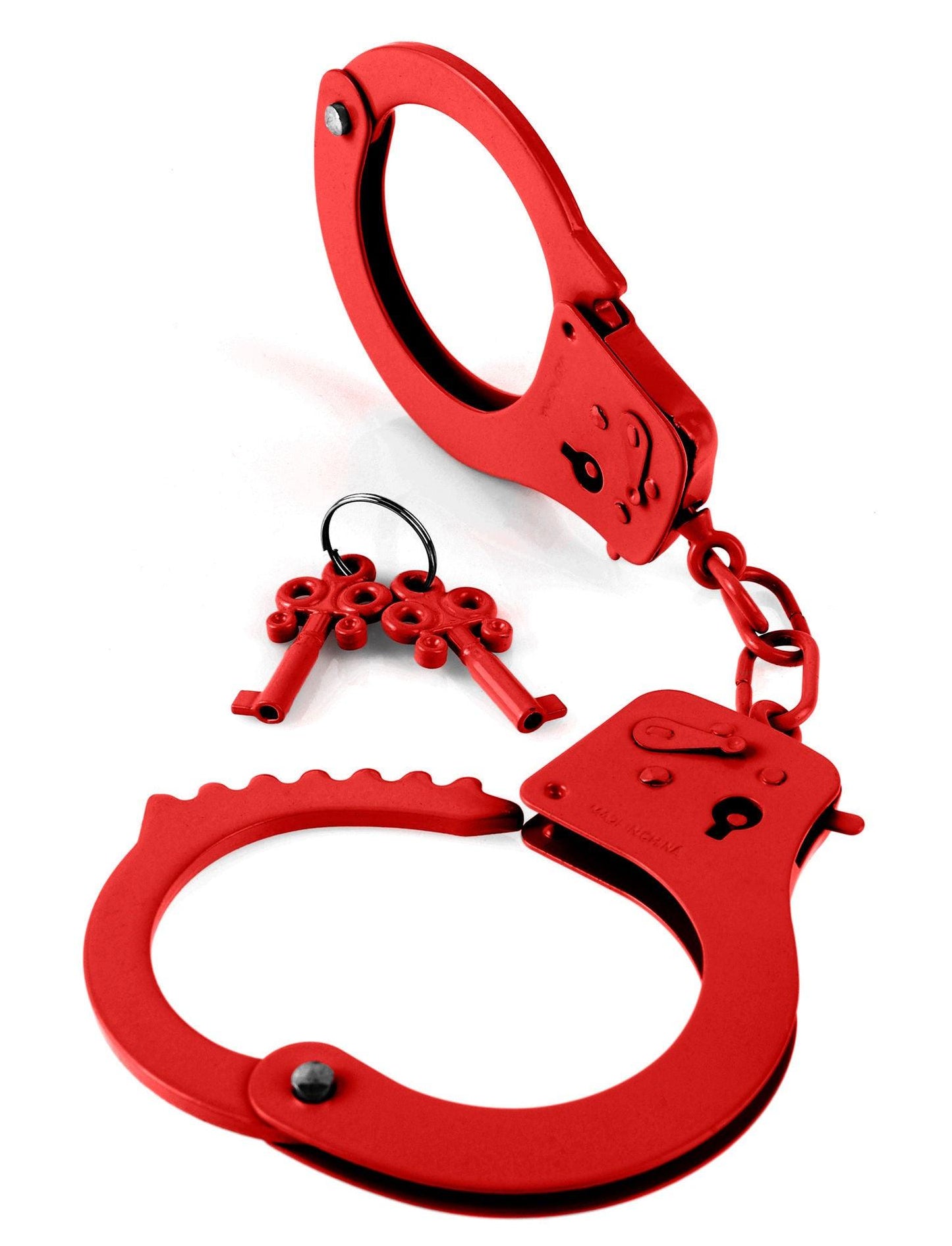 Fetish Fantasy Series Metal Handcuffs - Red - Love It Wet