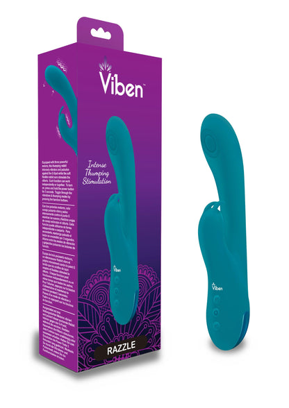 Razzle - Ocean - Rechargeable Thumping G-Spot Rabbit - Love It Wet