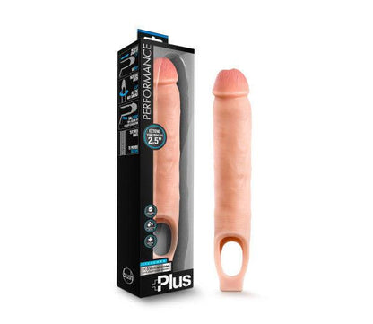 Performance Plus - 11.5 Inch Silicone Cock Sheath Penis Extender - Vanilla - Love It Wet